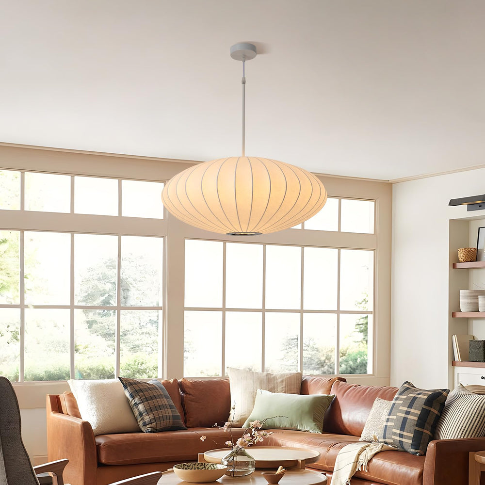 Japanese Lantern Pendant Light in Living Room