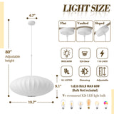 1-Light Japanese Lantern Pendant Light Specs