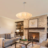 Wabi Sabi imitation silk pendant light in living room