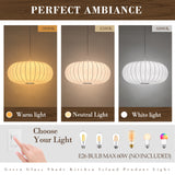 3-color temperature adjustable oval pendant light