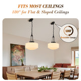 Rotatable canopy for flat/sloped ceilings