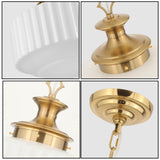 Vintage chandelier metal & glass details