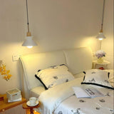 Concrete pendant lights for bedroom, cozy reading nook lighting