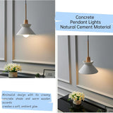 Minimalist concrete pendant lights, soft ambient glow for home decor