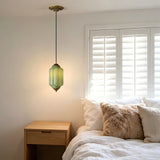 vintage green glass pendant light for kitchen island hallway bedroom bathroom