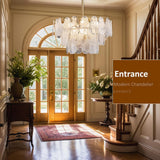 Medium Size Cloud Glass Chandelier for Entrance